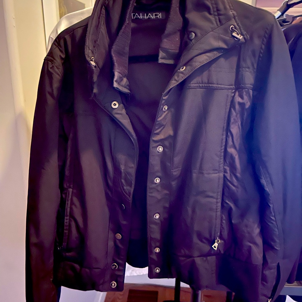 Tahari bomber jacket